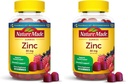 Nature Made Zinc Συμπληρώματα 30 mg ανά υπηρεσία, συμπλήρωμα διατροφής για την ανοσοκατασταλτική υγεία και αντιοξειδωτική υποστήριξη, 60 Gummies ψευδάργυρου, 30 ημέρες προσφοράς, (πακέτο του 2)