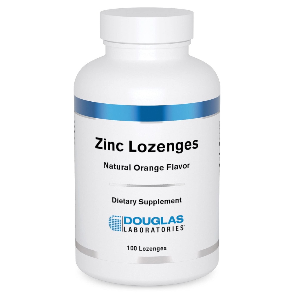 Douglas Laboratories Zinc Lozenges | Support for Immune Function* | 100 Lozenges | Natural Orange Flavor