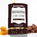 Better Alt Chocolate Shilajit Honey Sticks 75% Fulvic Acid & 85+ Trace Minerals Chocolate-Infused Raw Honey Himalayan Shilajit Energy Booster 30 Sticks Natural Stamina & Endurance Support