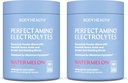 BodyHealth PerfectAmino Electrolytes Powder Όχι Ζάχαρη, Υδάτωση Keto Zero Sugar Electrolytes Drink Mix with Trace Minerals - NSF Certified for Sport - Watermelon - 66 Services (Pack of 2)