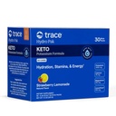 Trace Minerals Hydro Pak Keto - Ηλεκτρολυτικό Μείγμα Ποτού – 1000 mg Κάλιο Plus 70 Υποστηρίζει Ενέργεια, Σταμίνα, & Ενυδάτωση – Λεμονάδα Φράουλα Γεύση – 30 Μερίδες