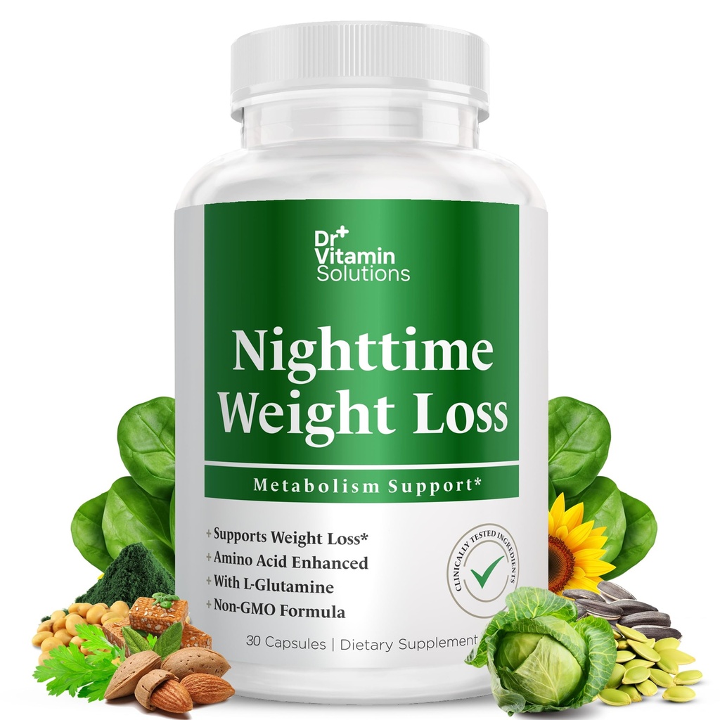 Nighttime Fat Burner Συμπληρώματα - Ορεκτικά Καταπιεστικά για Απώλεια βάρους - Γυναίκες & Άνδρες, Ύπνος & Χαλάρωση - Μεταβολισμός Αναμνηστικό Βάρος Απώλεια Χάπια 30