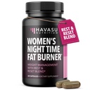Night Time Fat Burner for Women - Ορεκτικό Καταπραϋντικό για Απώλεια βάρους - 60 Count - Βοτανικό Αναμνηστικό Μεταβολισμού με Μελατονίνη για Υποστήριξη Ύπνου - Vegan, Κάψουλες Μη ΓΤΟ - 2 Μήνες Προμήθεια