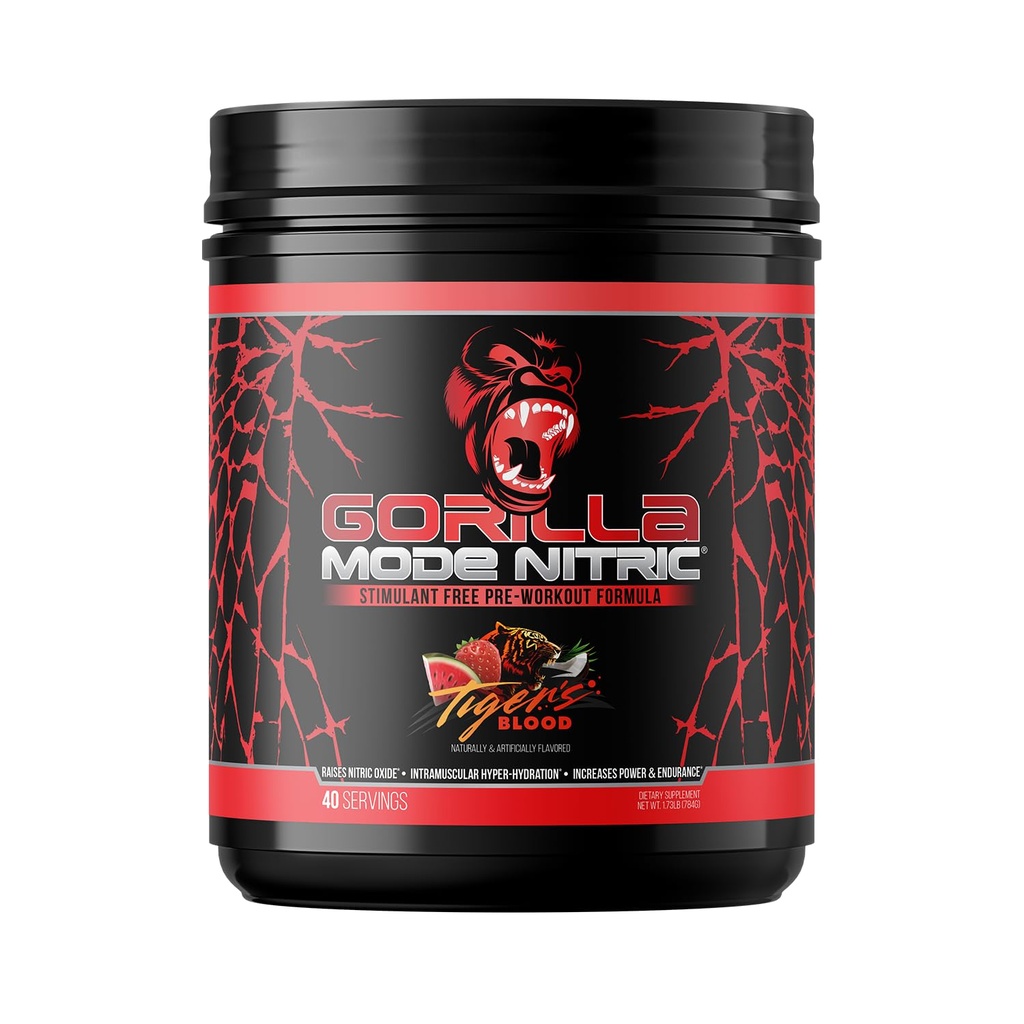 Λειτουργία Gorilla Nitric Αναβάθμιση Simulant Δωρεάν προ-εξάσκηση – καλύτερη δοκιμή και πιο αποτελεσματική διεγερτική δωρεάν προ-εξάσκηση / Massive Αντλίες · αγγειοδιαστολή · Δύναμη / 784 Grams (Αίμα Τίγρη)
