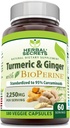 Herbal Secrets Turmeric Curcumin & Ginger με BioPerine Συμπλήρωμα 