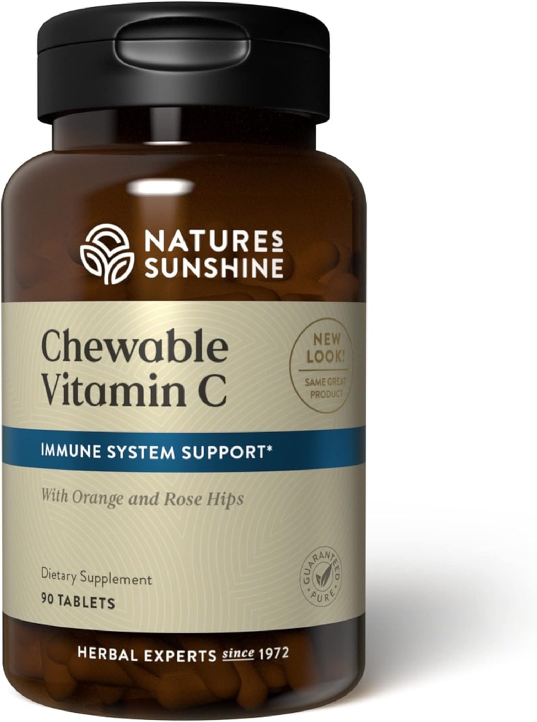 Nature's Sunshine Chewable Vitamin C 250mg 90 Tablets