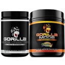 Gorilla Mode Creatine Monohydrate Micronized Powder & Pre workout (Ουράνιο τόξο Sherbert)- Μαζικές αντλίες 