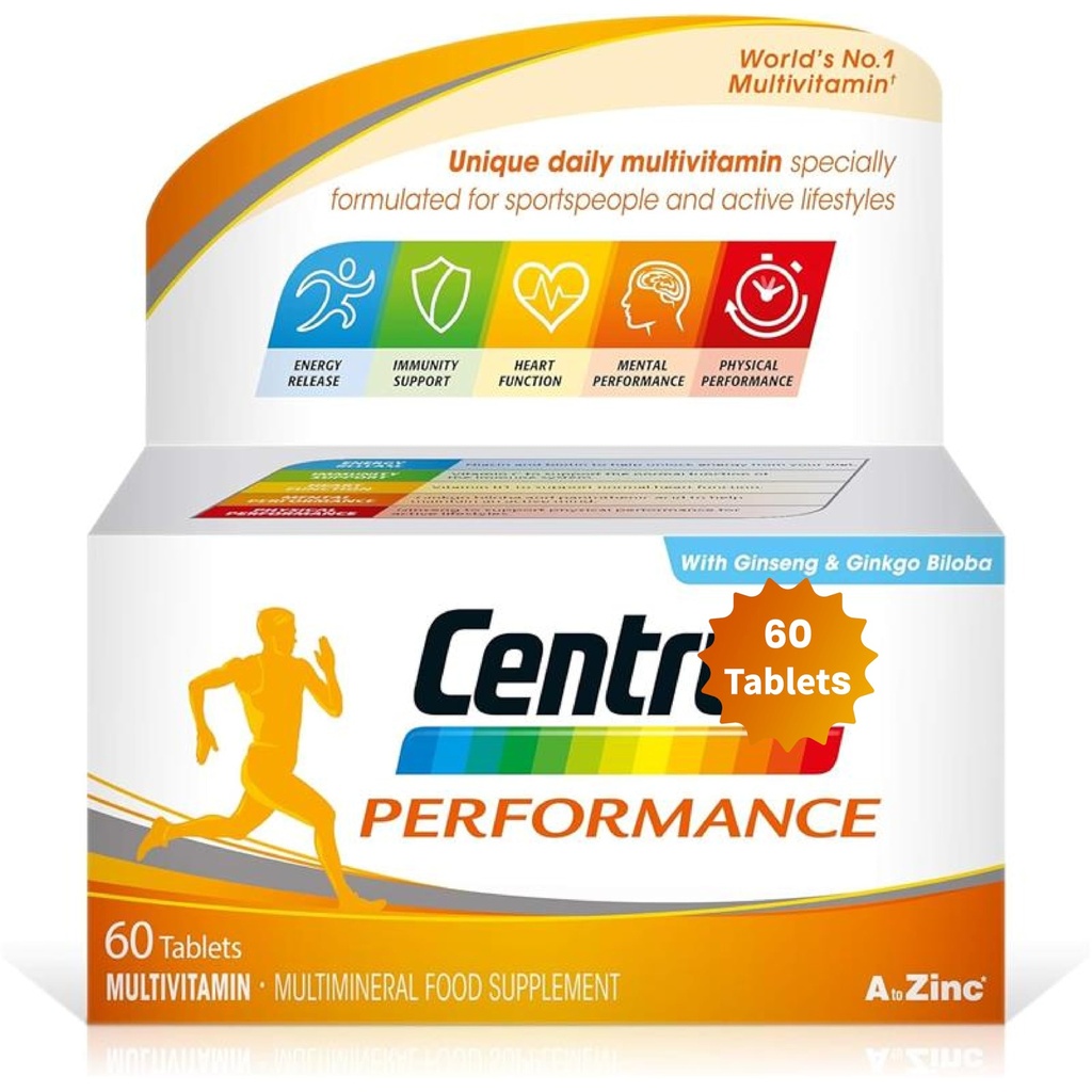 Centrrum Performance - Συσκευασία των 60 - Πολυβιταμίνες δισκία (πακέτο των 1)