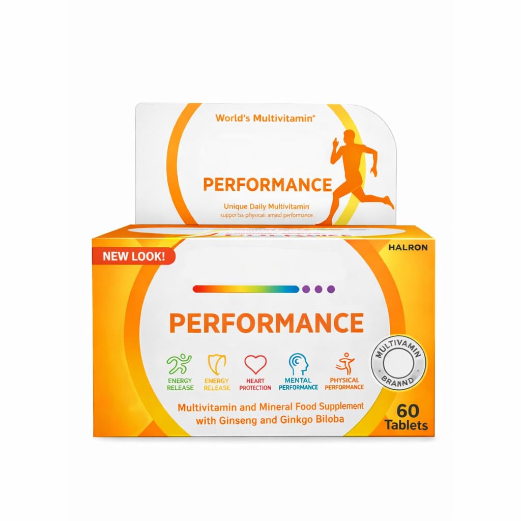 Centrrum Performance Multivitamin Tablets 60 Count | Daily Health Support Wellness Gift Set - 1 Pack