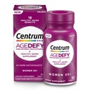 ​​​Centrum Age Defy for Women 35+ - High-Potency Multivitamin and Healthy Aging Supplement – Multivitamin with Resveratrol, and Niacin for NAD+ Level Support - Aluminum Bottle, 60 Tablets​
