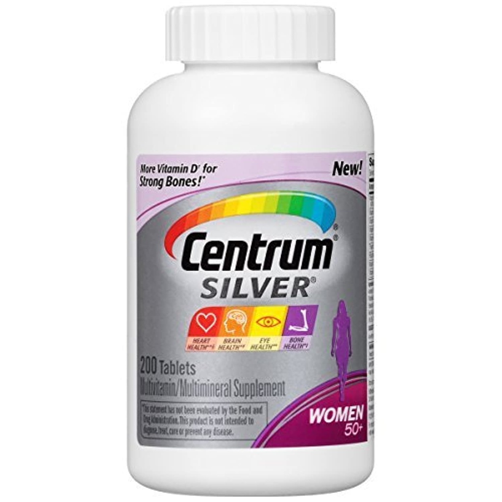 Centrum Silver, για γυναίκες 50+, 200 Count Bottle by Centrum