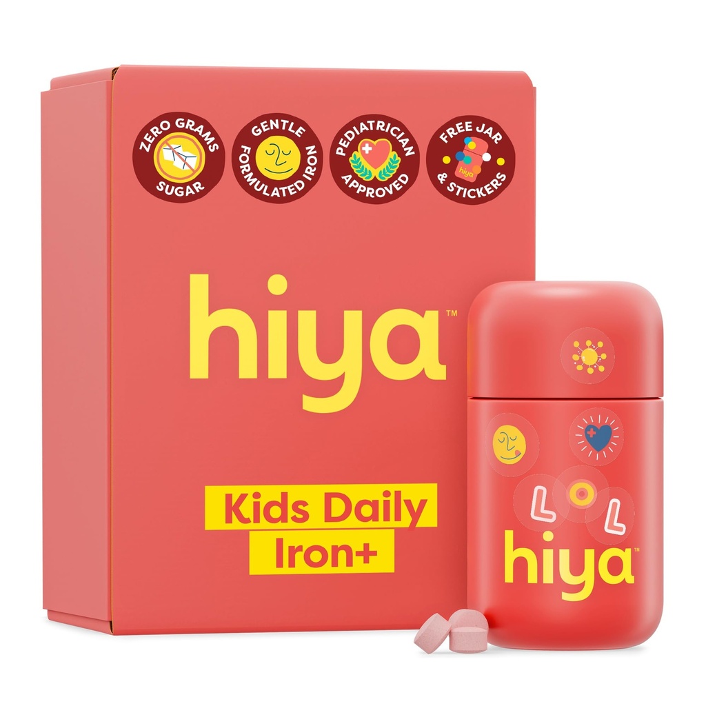 Helly Iron+ Συμπληρώματα για παιδιά - Υψηλή απορρόφηση Σιδήρου συμπλήρωμα - Delicious Φράουλα Γεύση & Εύκολη στο στομάχι των παιδιών - Δεν Προστέθηκε Ζάχαρη & Τρίτο Μέρος Δοκιμάστηκε - 30 Ημέρα Ανανέωση προσφοράς για Toddlers