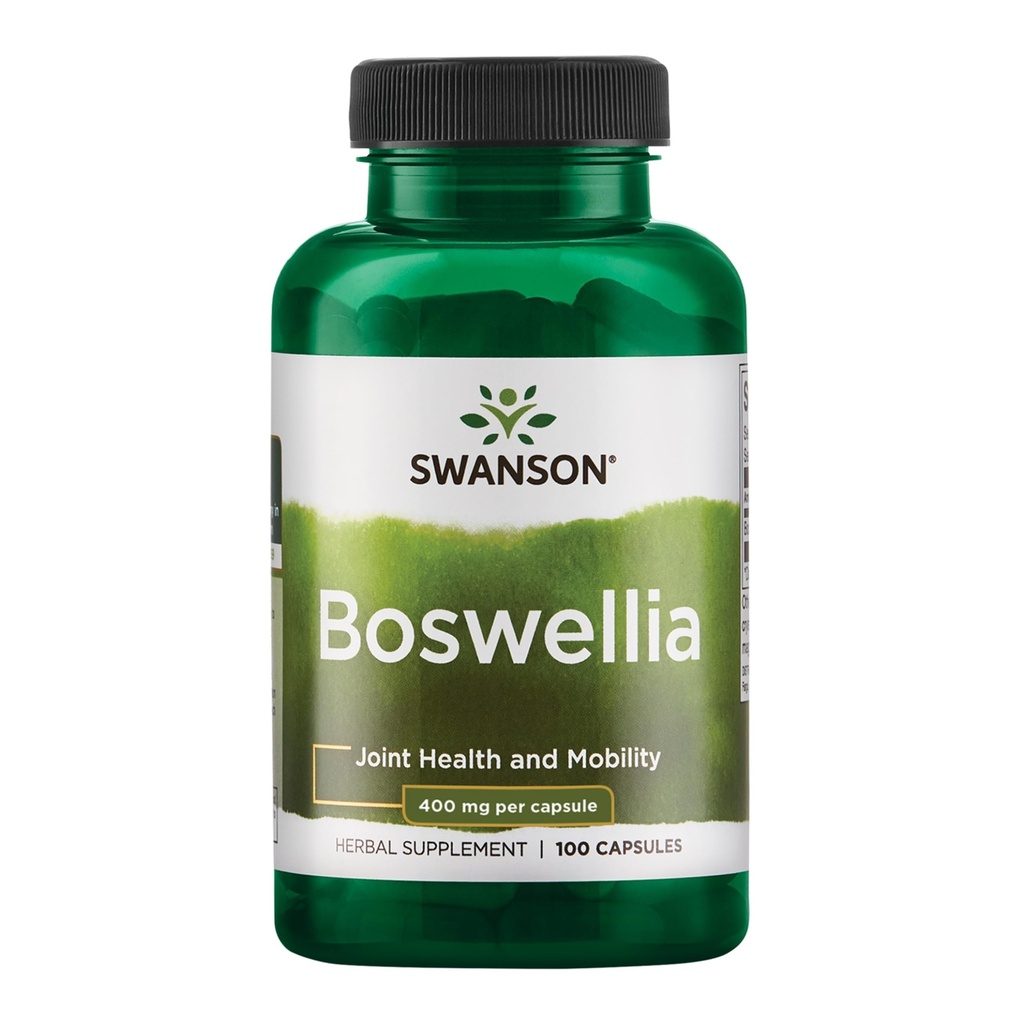 Swanson Boswellia Κοινή Ευελιξία Υποστήριξη Ayurvedic Herb (ρητίνη Boswellia serrata) 400 mg ανά Καψάκιο 800 mg ανά Σερβίροντας 100 Count
