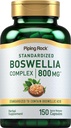 Piping Rock Boswellia Serrata Extract Supplement | 150 Capsules | Boswellic Acid Complex | Non-GMO, Gluten Free Formula