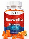 VAITE Boswellia Serrata Gummies 1200mg - εκχύλισμα ινδικής φρυγανιάς με Boswellic Acid, φυτικό συμπλήρωμα, κοινή φόρμουλα υγείας υποστήριξης, μη-GMO, χωρίς γλουτένη, χωρίς ζάχαρη, 60 μάσημα