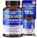 Sotalix Sea Moss Κάψουλα με Ashwagandha, Burdock Root, Bladderwrack, Turmeric - Ισχυρό Φυσικό Booster Ανοσίας - USA Made (150 Count (Pack of 1))