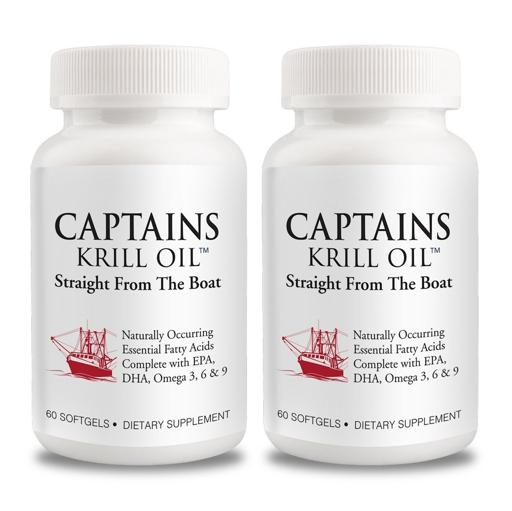 Captains Pure Antarctic Krill Oil Softgels 