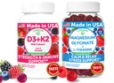 Lunakai USA Κατασκευασμένο D3+K2 με Γλυκινικό Ασβέστιο & Μαγνήσιο + L-Theanine Gummies Bundle – 60 Μη-GMO Gummies Καθένα