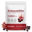 Xaarty Premium Astaxanthin 12mg, Natural Antioxidant Supplement for Eye, Joint, Skin Health,Microalgae Source, 4 Month Supply | Supports Internal Circulation, 120 Softgels