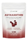 Astaxanthin 12mg Antioxidants Supplement – Natural Microalgae Source – Lipid-Based Softgel for Enhanced Absorption – Cognitive, Vision & Joint Support – 30 Softgels (Pack of 1)