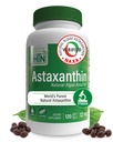 Health Thru Nutrition Astaxanthin Triple Strength 12mg Supplement 120 Softgels | AstaZine from Algae Organically Grown in Pristine Himalayan Water | Skin and Vision Support