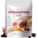 Astaxanthin 12mg, 150 Softgels - 5 Month Supply, Astaxanthin Supplements Sourced from Fresh Microalgae, Non-GMO, Gluten Free, Easy to Swallow