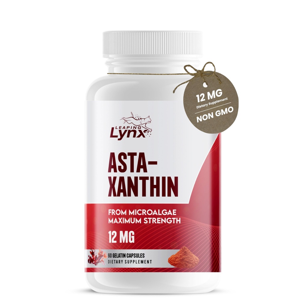 Ασταξανθίνη 12mg – Αντιοξειδωτικό συμπλήρωμα για το δέρμα, τα μάτια και την κυτταρίτιδα υγεία 