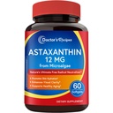 Συνταγές γιατρών Ασταξανθίνη 12 mg, από φρέσκα premium μικροφύκη, μέγιστη δύναμη, χωρίς γλουτένη, μη ΓΤΟ, υποστηρίζει το δέρμα, τα μάτια, τα οστά και το ανοσοποιητικό σύστημα υγεία, 60 Softgels