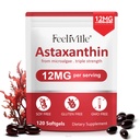 Ασταξανθίνη 12mg, 120 Softgels, 4 Μήνες προσφοράς 