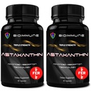 BioImmune 2 Pack τριπλή δύναμη AstaQuilTM Ασταξανθίνη 12mg Ενισχυμένη απορρόφηση, 120 Softgels w/Organic Coconut Oil. Ισχυρό αντιοξειδωτικό για την υγεία των ματιών, των αρθρώσεων και της καρδιάς
