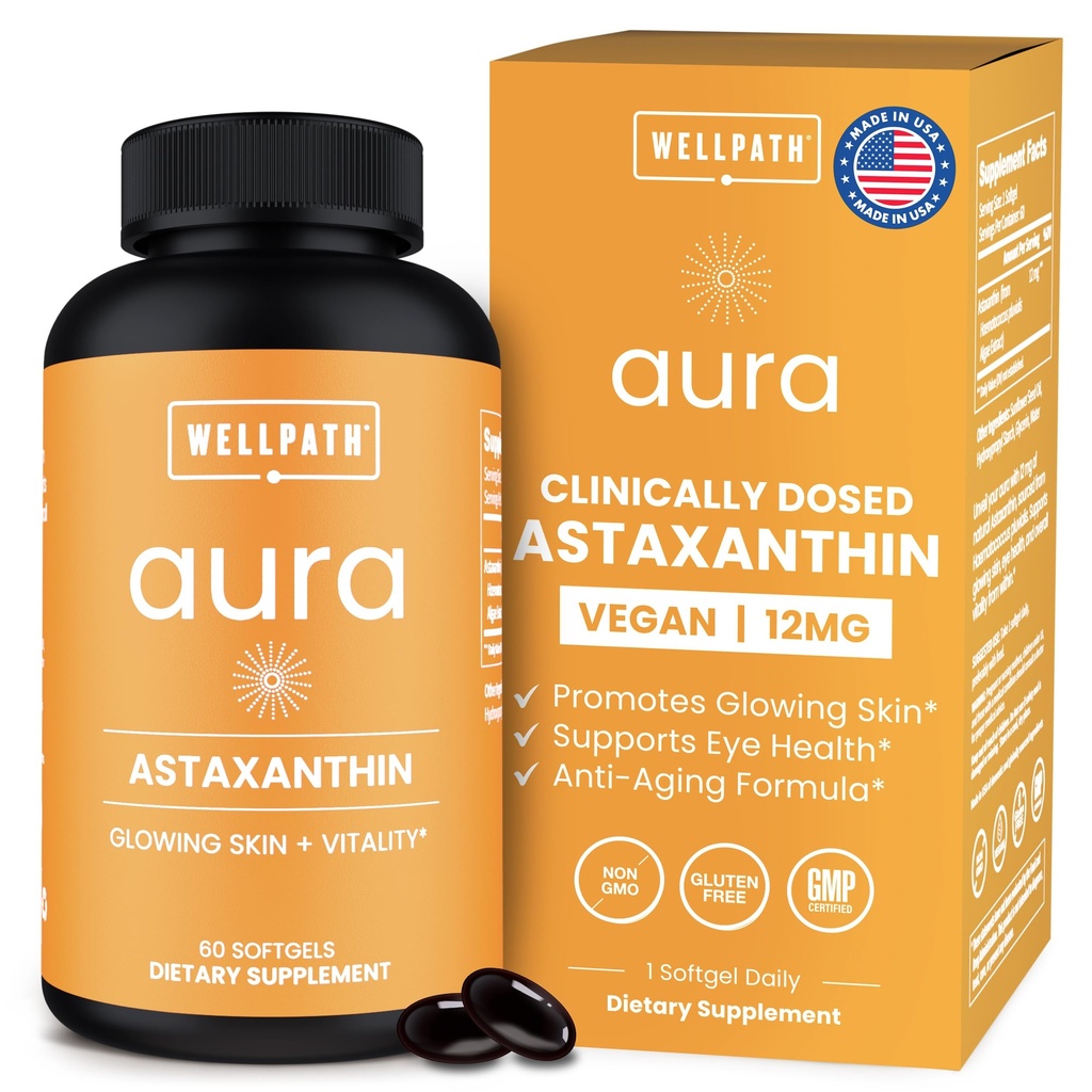 WellPath Astaxanthin 12mg Softgets 