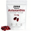 Ασταξανθίνη 12mg, Φυσική Ασταξανθίνη Συμπληρώματα Algae, 120 Softgels 4-Month Supply