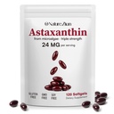 O ΦΥΣΗ . ZIRAN Aspaxanthin Συμπληρώματα 24mg, αντιοξειδωτικά συμπλήρωμα, υποστηρίζει για τα μάτια & Joint &Skin Health