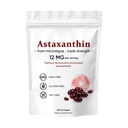 Ασταξανθίνη 12mg, Premium Ασταξανθίνη Αντιοξειδωτικά συμπληρώματα, Υποστηρίζει το μάτι, το δέρμα, ανοσοποιητικό, αρθρώσεις, εσωτερική κυκλοφορία, μη ΓΤΟ Επαληθευμένο & χωρίς γλουτένη - 200 Softgels