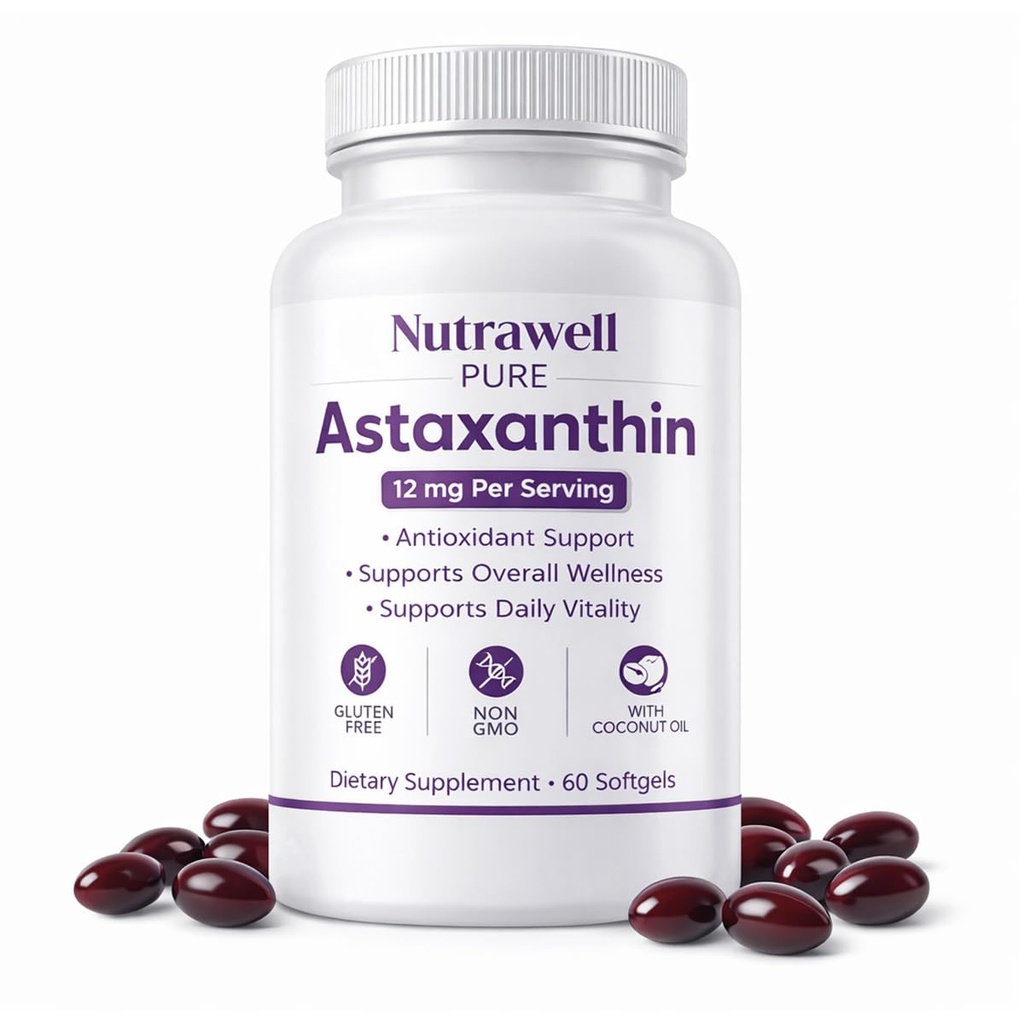 IRMI Nutrawell Ασταξανθίνη 12 mg Softgels, Premium Φυσική Ασταξανθίνη 