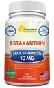 aSquared Nutrition Astaxanthin Supplement - Φυσικά Χάπια Ασταξανθίνης από το εκχύλισμα Haematococcus Pluvialis για την καθαρή ενέργεια - Max Strength 10mg - 120 Softgels