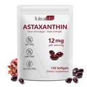 Daiasns Astaxanthin 12mg, Ασταξανθίνη Αντιοξειδωτικά Συμπληρώματα Υποστηρίζει τα μάτια, την κοινή, εσωτερική κυκλοφορία και την υγεία του δέρματος - μη-GMO,120 Softgels - 4 Μήνες προσφοράς