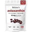 Astaxanthin του Belano 12mg, Astaxanthin Softgels, Premium Astaxanthin Antioxidant Supplement 