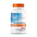 Doctor's Best Astaxanthin Vegan Supplement 6 mg - Δερματική Ελαστικότητα & Αντιοξειδωτική Υποστήριξη για Άνδρες & Γυναίκες, Εκχύλισμα από Μικροφύκη Haematococcus Pluvialis, Μη ΓΤΟ, Χωρίς Γλουτένη - 90 Veggie Softgels