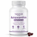 NutraWell Ασταξανθίνη 12mg, με λάδι καρύδας, αντιοξειδωτικό συμπλήρωμα υποστήριξης, μη ΓΤΟ, χωρίς γλουτένη, 60 Softgels