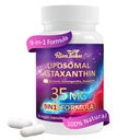Liposomal Astaxanthin Supplement Complex 9-in-1 με Ashwagandha, Lycope, Zeaxanthin, Antioxidant Supplement Υποστήριξη Eye, Skin & Joint Health, 60 Κάψουλες