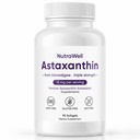 Nutrawell Astaxanthin - Καθημερινή Αντιοξειδωτική Ευεξία συμπλήρωμα με φυσικά πηγασμένη Ασταξανθίνη Καθαρή Φόρμουλα για Ενεργό Ενηλίκων Lifestyle Εύκολη Λήψη Καψακίων - 90 Softgels (1)