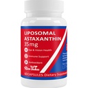 35mg συμπλήρωμα λιποσωμικής ασταξανθίνης - Ισχυρή αντιοξειδωτική υποστήριξη για το δέρμα, κοινή & οφθαλμική υγεία - Φυσική φόρμουλα κατά της γήρανσης με καθαρή ασταξανθίνη - Vegan, μη ΓΤΟ, 60 κάψουλες
