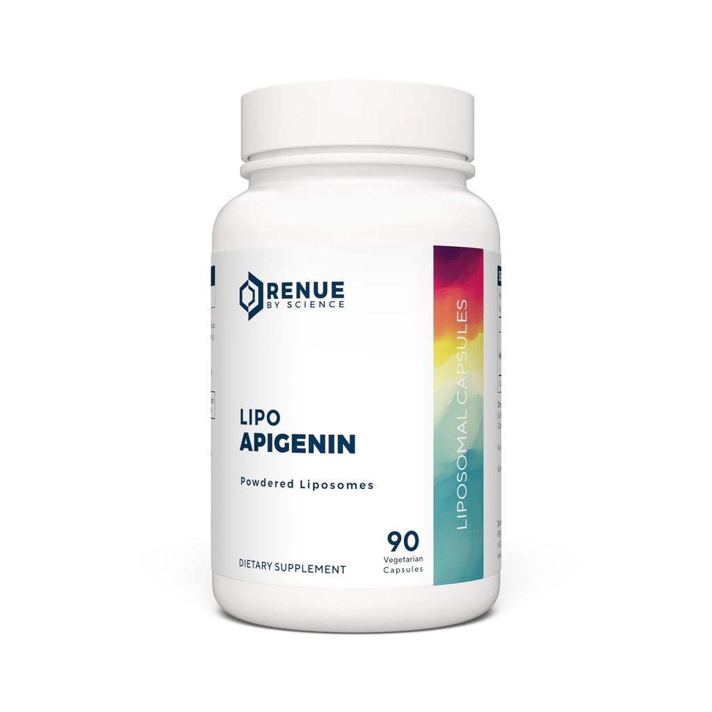 Renue By Science Apigenin | High Strength Liposomal Apigenin Supplement | 90 Apagenine Capsules - 75mg Apigenin per Serving | Non-GMO & Allergen Free | Made in the USA Third-Party Tested