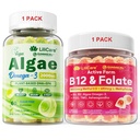 Πακέτο: Algae Omega 3 Gummies 1 Συσκευασία & Methyl B12 + L-Methylfolate Gummies 1 Συσκευασία