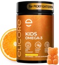 Premium Παιδιά Ωμέγα 3 Gummies – Orange Flavor Fish Oil για τα παιδιά – Ωμέγα 3 Gummies για τα παιδιά – Δεν Ψάρια Burps – Εγκέφαλος, μάτι & ανοσοποιητική υποστήριξη – 2 Μήνες προσφοράς