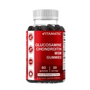 Vitamatic Glucosamine Chondroitin Gummies με MSM & βιταμίνη Ε – Κοινή Φόρμουλα Υποστήριξης – 60 Pectin-based Vegan Gummies