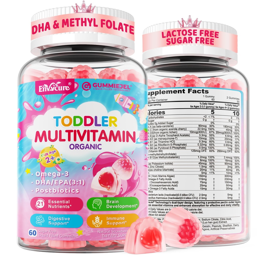 Βιολογικό Toddler Multivitamin Gummies (Ages 2-3) 