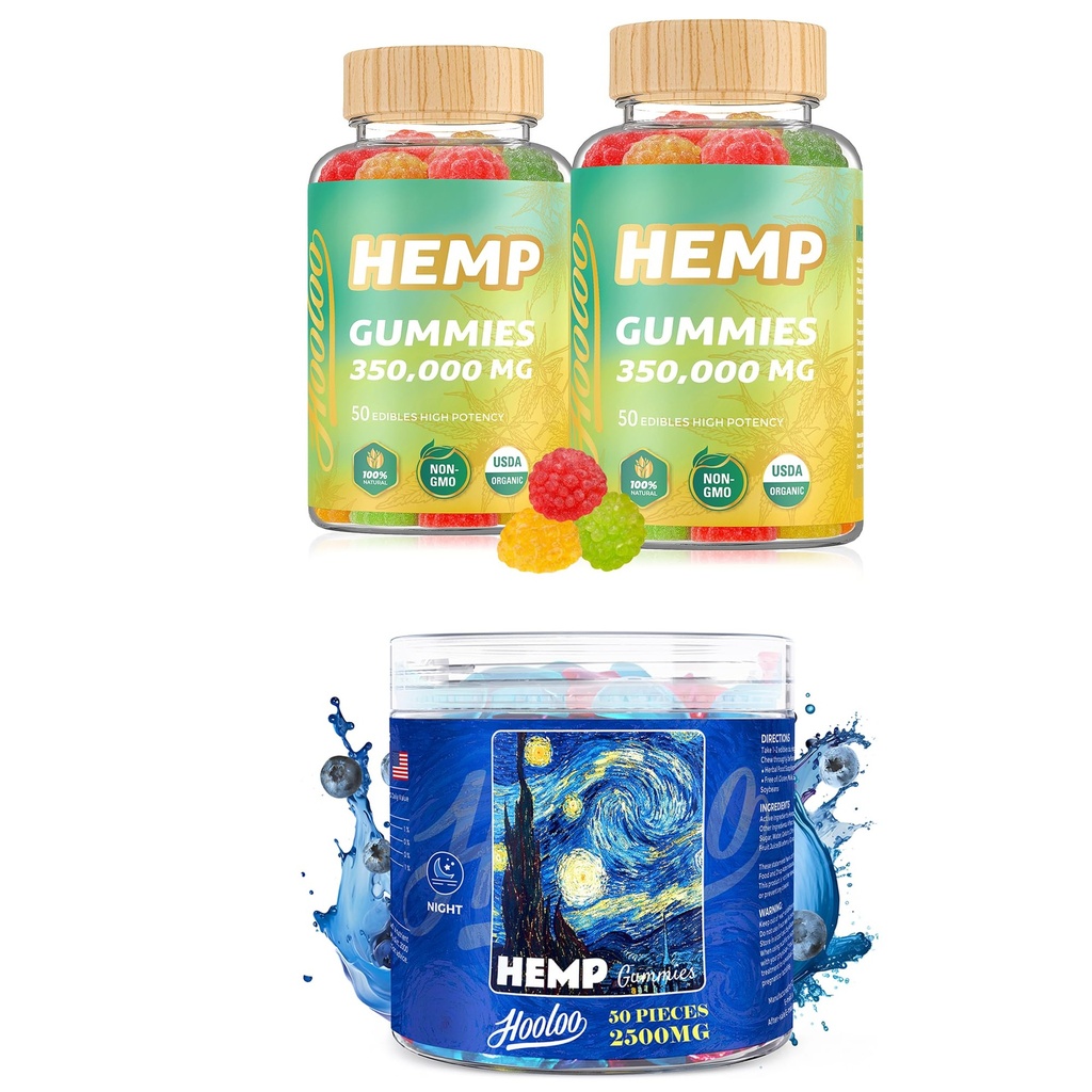 HOOLOO Hemp Gummies - 3 συσκευασίες