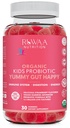 RUWAA NUTRITION παιδιά οργανικά προβιοτικά Gummies για Digestive Υγεία, ανοσοποιητική υποστήριξη, δυσκοιλιότητα, Bloating. 2.5 Δισεκατομμύρια CFU, Flavor φράουλας, μασώμενα προβιοτικά για παιδιά ηλικίας 4+, 30ct (1)